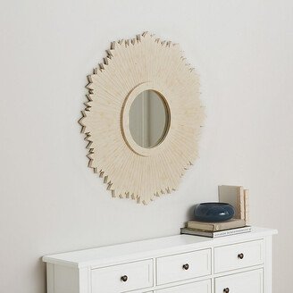 Suzanne Kasler Wood Sunburst Mirror