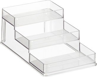 iDESIGN Small Linus 3-Tier Organizer Clear