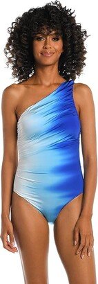 Ocean Oasis One Shoulder Mio One-Piece (Sapphire) Women's Swimsuits One Piece