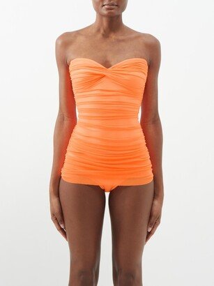 Walter Mio Strapless Stretch-tulle Swimsuit