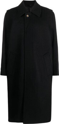 Rier Single-Breasted Virgin Wool Coat