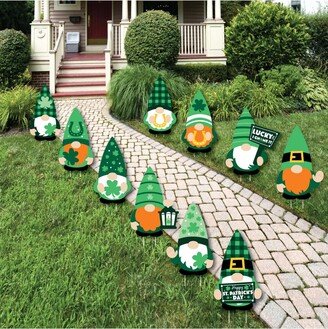 Big Dot Of Happiness Irish Gnomes - Lawn Decor - Outdoor St. Patrick's Day Party Yard Decor - 10 Pc