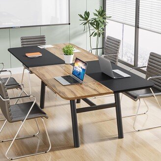 6FT Conference Table, 70.9W x 31.5D inch Meeting Table for 8 People