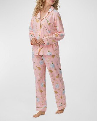 Printed Cotton Jersey Pajama Set