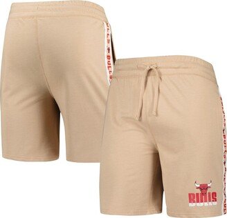 Men's Concepts Sport Tan Chicago Bulls Team Stripe Shorts