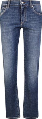 Logo Plaque Straight-leg Jeans-AC