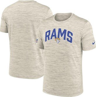 Men's Bone Los Angeles Rams Velocity Athletic Stack Performance T-shirt