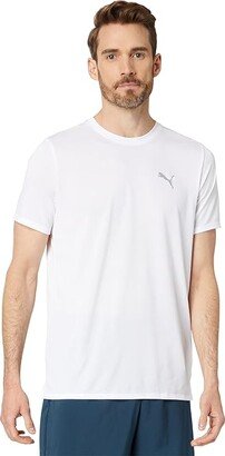 Run Favorite Heather Short Sleeve Tee White) Men's Clothing