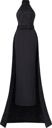 I.h.f Atelier Halter Gown With Wrap Around Back Layer