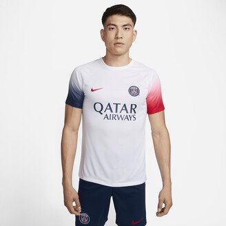 Paris Saint-Germain Academy Pro Men's Dri-FIT Pre-Match Soccer Top in White