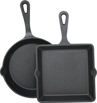 Sedona Cast Iron 2-Pc. Mini Skillet & Griddle Set