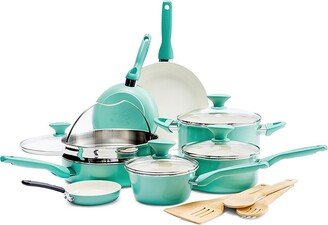 16-Piece Rio Healthy Ceramic Non-Stick Cookware Set