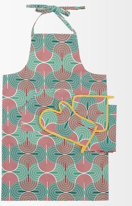 Slinky Verde-print Apron, Mitt And Cloth Set