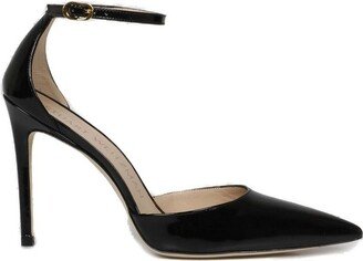 Pointed-Toe Strap Pumps