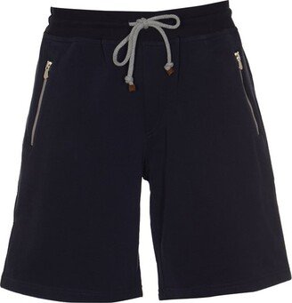 Drawstring Knee-Length Track Shorts