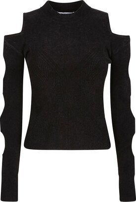 Cut-outs Turtle Neck Sweater