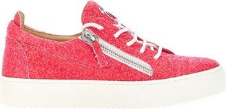 Gail Glitter Lace-Up Sneakers