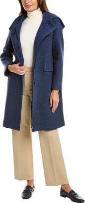 Hooded Wool-Blend Coat-AB