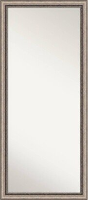Lyla Ornate Framed Full Length Floor Leaner Mirror Silver
