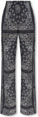 Graphic Printed Straight-Leg Pyjama Trousers