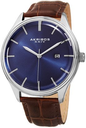 Men's Leather Watch-AQ