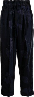 Jacquard Cropped Trousers