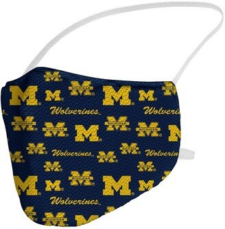 Multi Adult Michigan Wolverines All Over Logo Face Covering