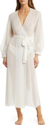 Beloved Balloon Sleeve Sheer Chiffon Robe