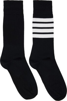 Black 4-Bar Socks