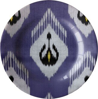 Ikat ceramic plate (19cm)-AB