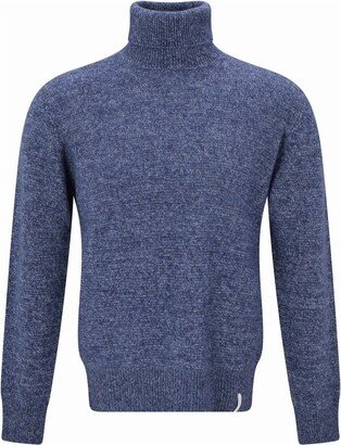 Turtleneck Ribbed-Knit Jumper-AC