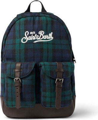 Backpack With Tartan Print