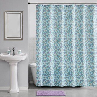 16pc Cheetah Shower Curtain Bath Set Teal - Olivia & Finn