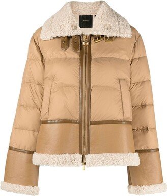 Faux-Detailing Sherpa Jacket