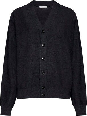 V-Neck Knitted Cardigan-BQ