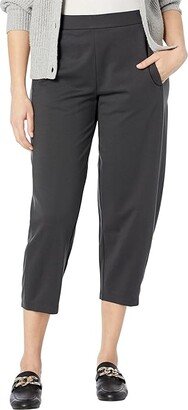 Petite Lantern Ankle Pants (Graphite) Women's Clothing