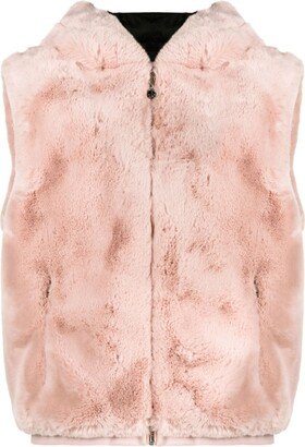 State Bunny faux-fur gilet