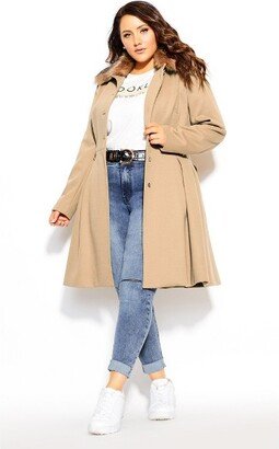 Women's Plus Size Blushing Belle Coat - - 14W-AA