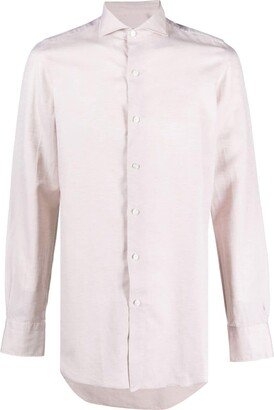 Plain Cotton-Linen Shirt