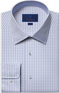 Trim Fit Dobby Check Dress Shirt-AA