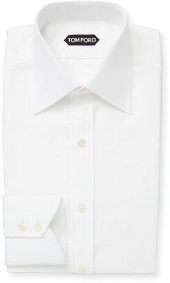 Men's Classic-Collar Poplin Dress Shirt