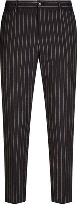 Pinstripe Tailored Trousers-AA