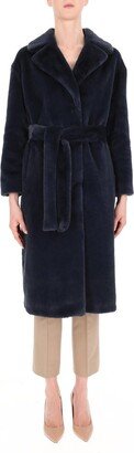 Belted Faux-Fur Coat-AC