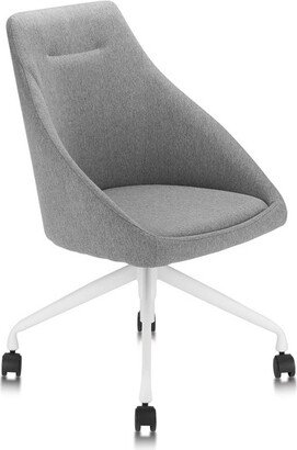 Hugo Upholstered Office Chair Gray - miBasics