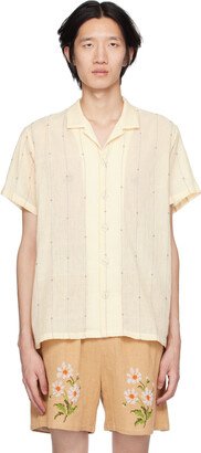 HARAGO Off-White Striped Shirt