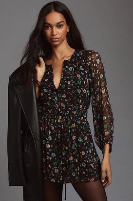 The Somerset Collection by Anthropologie The Long-Sleeve Somerset Romper: Printed Edition