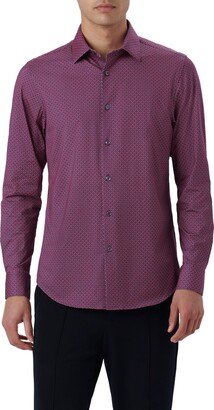 James OoohCotton® Geometric Print Button-Up Shirt