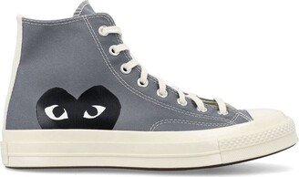 X Converse Heart Print High-Top Sneakers