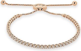 Saks Fifth Avenue Made in Italy Saks Fifth Avenue Women's 14K Rose Gold & 1 TCW Diamond Adjustable Bracelet
