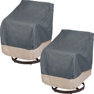 Modern Leisure® Renaissance Ultralite Patio Swivel Lounge Chair Cover, 2-Pack, 37.5L x 39.25W x 38.5H, Gray